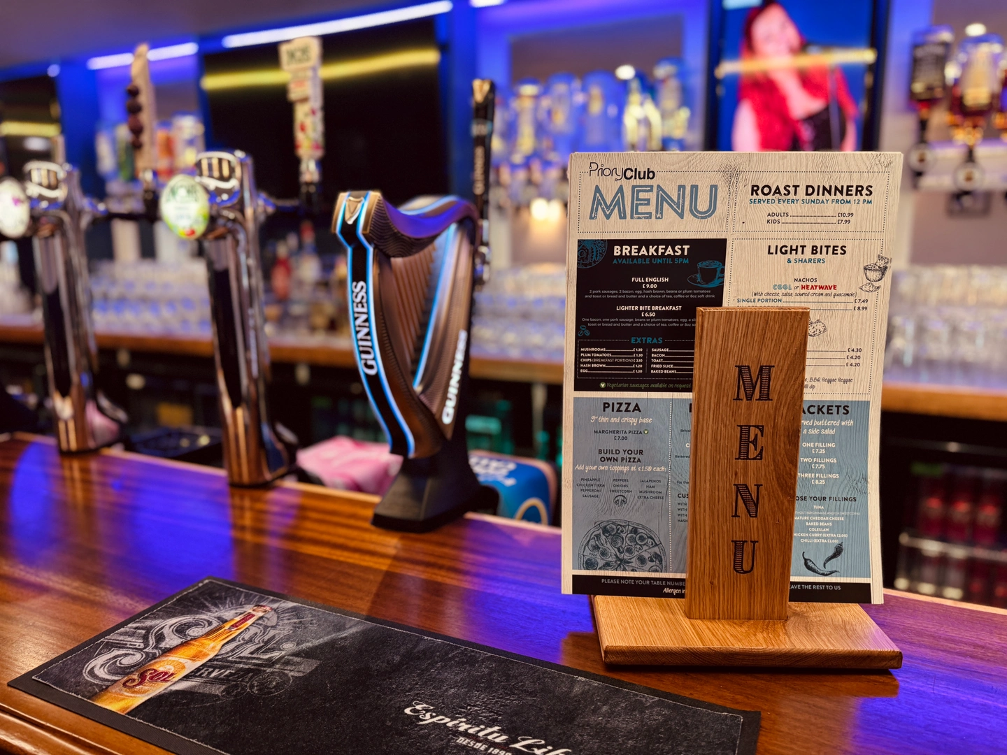 Clubhouse bar at Priory Hill holiday park, Leysdown